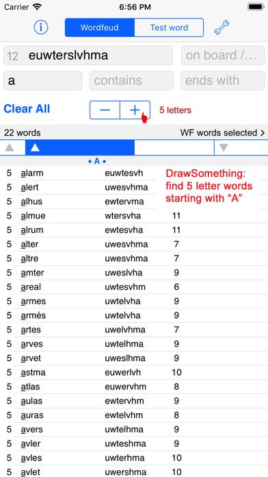 Dansk Words Finder Wordfeud Schermata dell'app #4