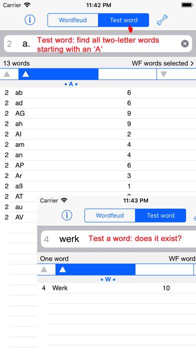 Deutsch Words Finder Wordfeud Capture d'écran de l'application #5