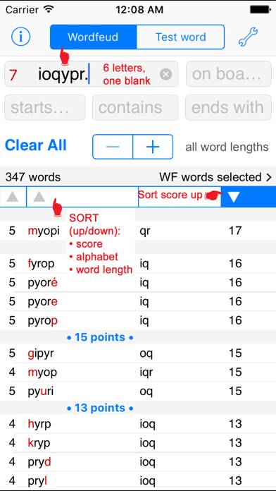 Norsk Wordfeud Words Finder App screenshot #1