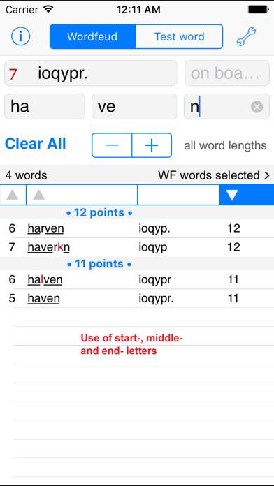 Norsk Wordfeud Words Finder App screenshot #2