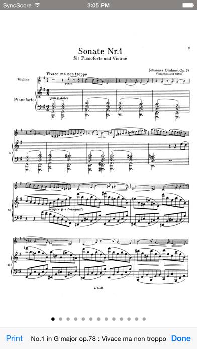 Brahms Violin Sonatas Captura de pantalla de la aplicación #4