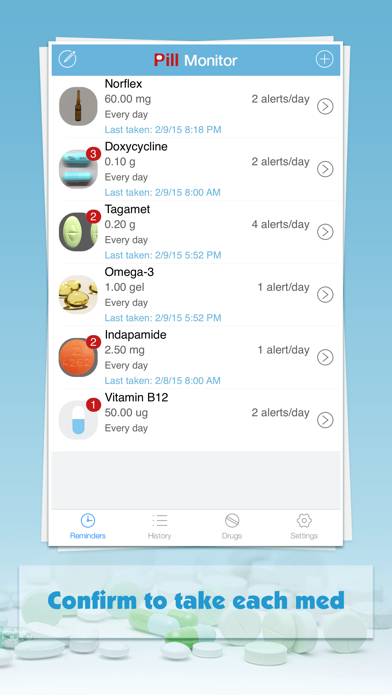 Pill Monitor Pro Скриншот приложения #1