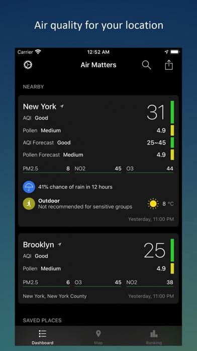 Air Matters Schermata dell'app #1