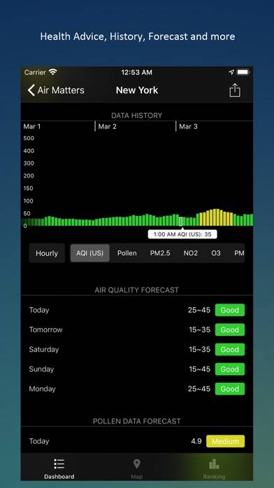 Air Matters App skärmdump #5