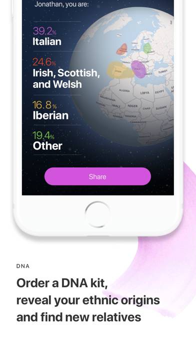 MyHeritage: Family Tree & DNA Captura de pantalla de la aplicación #2