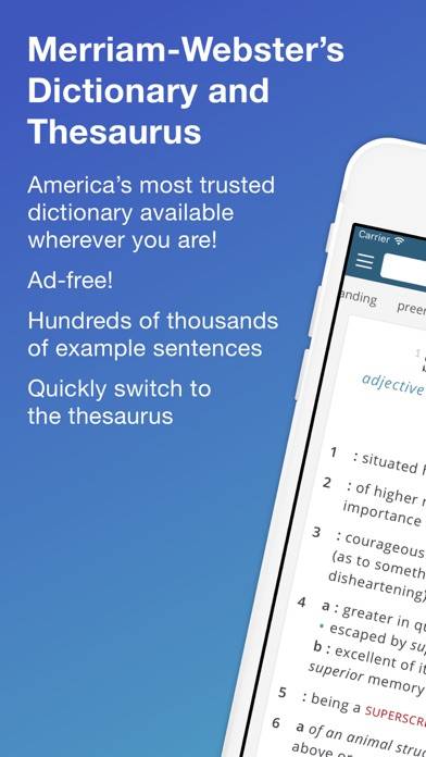 Merriam-Webster Dictionary plus Schermata dell'app #1