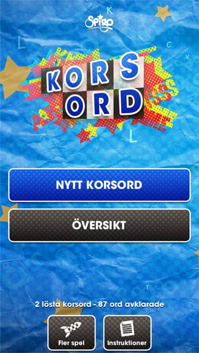 Korsord (Svenska) App skärmdump #1