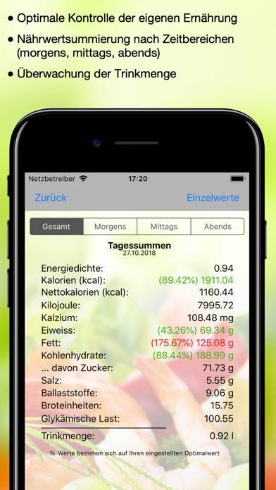 Ernährung Pro App-Screenshot #4