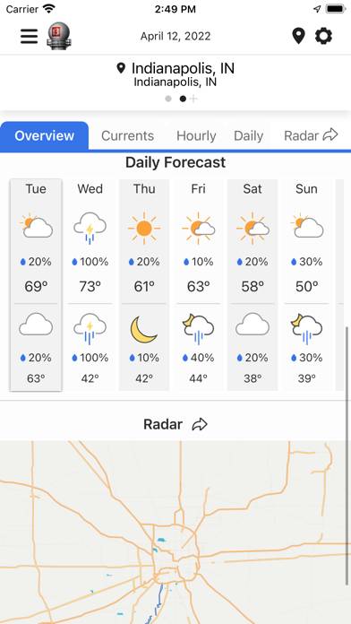 WTHR Live Doppler 13 Weather App screenshot #4