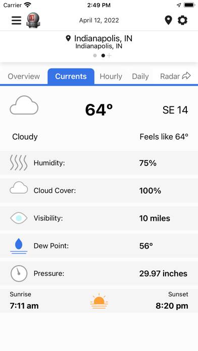 WTHR Live Doppler 13 Weather App screenshot #5