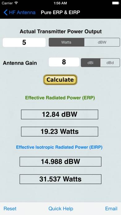 HF Beam Antenna Calculator App screenshot #3