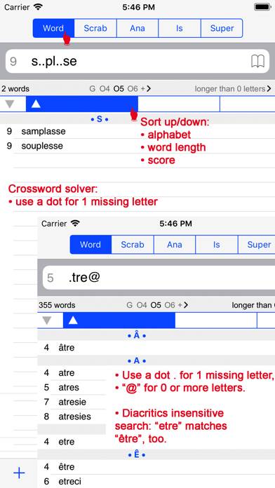 F Words Finder French PRO Capture d'écran de l'application #2