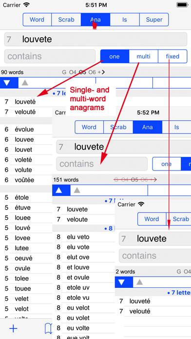F Words Finder French PRO App screenshot #5