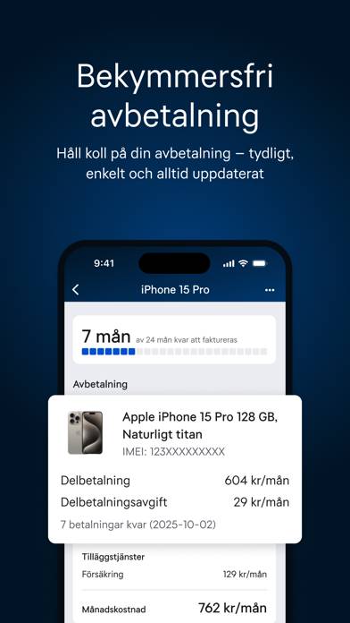 Mitt Tele2 App skärmdump