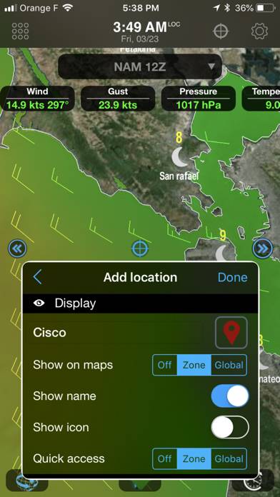 Weather4D Routing Schermata dell'app #3