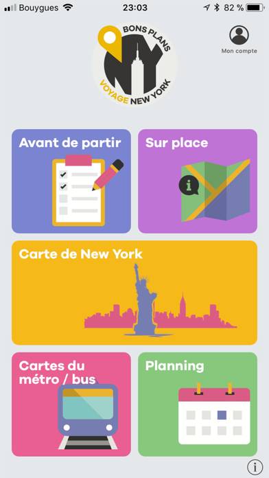 Bons Plans Voyage New York App screenshot #1