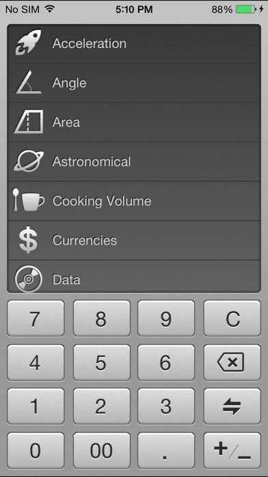 Converter: Units & Currencies. Capture d'écran de l'application #2