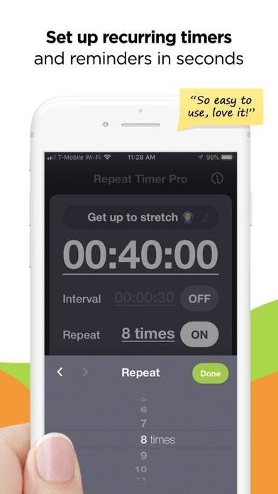 Repeat Timer Pro: Countdown Captura de pantalla de la aplicación #3