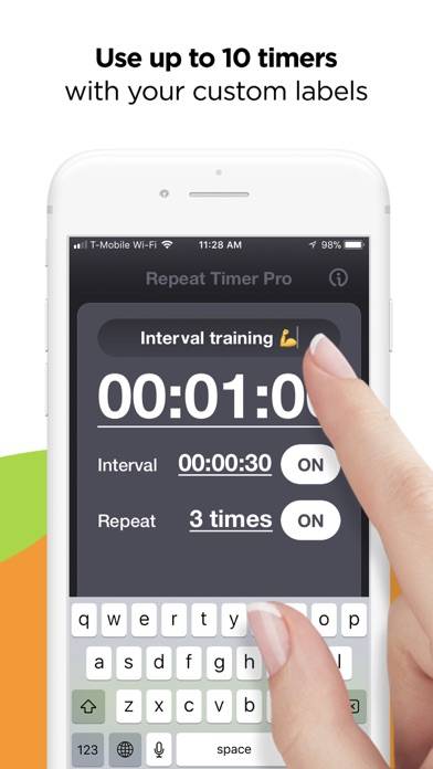 Repeat Timer Pro: Countdown App skärmdump #4