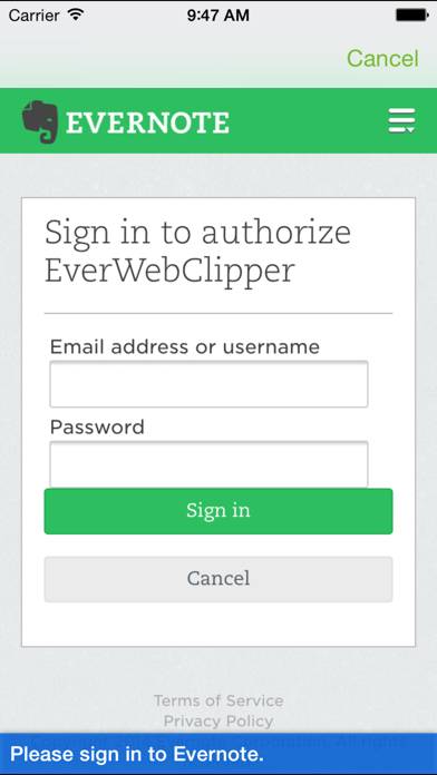 EverWebClipper for Evernote Captura de pantalla de la aplicación #4