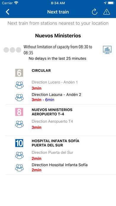Official Metro de Madrid Captura de pantalla de la aplicación #3