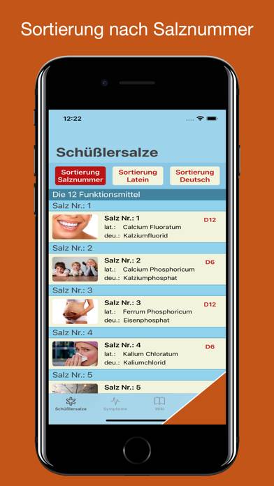Schüßler Salze Lexikon App-Screenshot #2