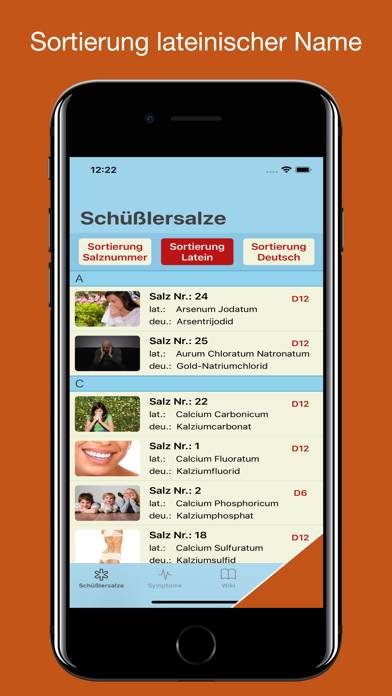 Schüßler Salze Lexikon App-Screenshot #3
