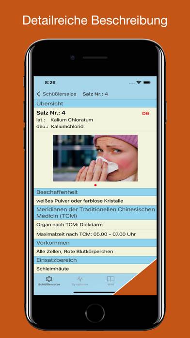 Schüßler Salze Lexikon App screenshot #5