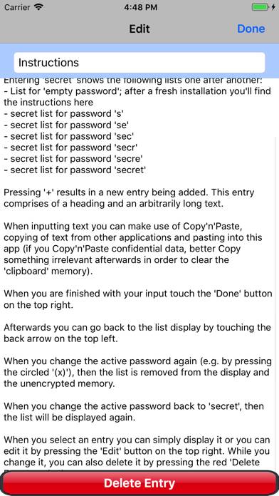 PrivateVault App skärmdump