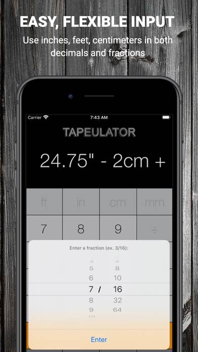 Tape Measure Calculator Pro App screenshot