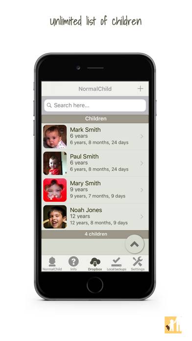 NormalChild: Health Record Captura de pantalla de la aplicación #5