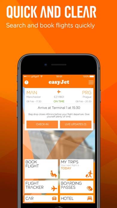 EasyJet: Travel App Capture d'écran de l'application #1