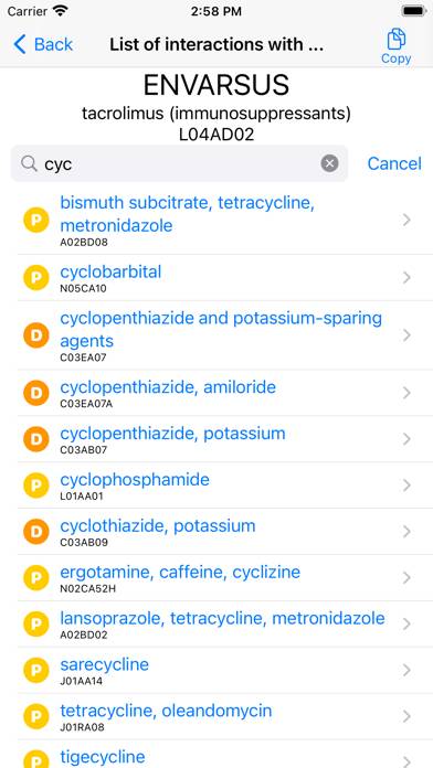Drug Interactions App screenshot #3
