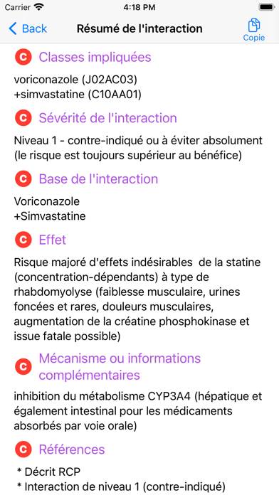 Interactions Médicaments App screenshot #6