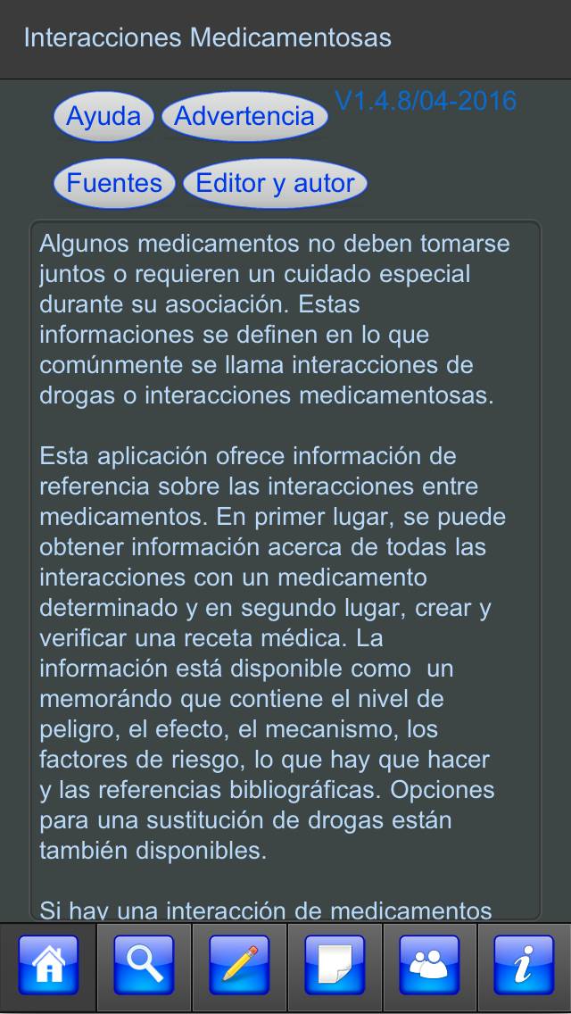 Interacciones de Medicamentos App screenshot #1