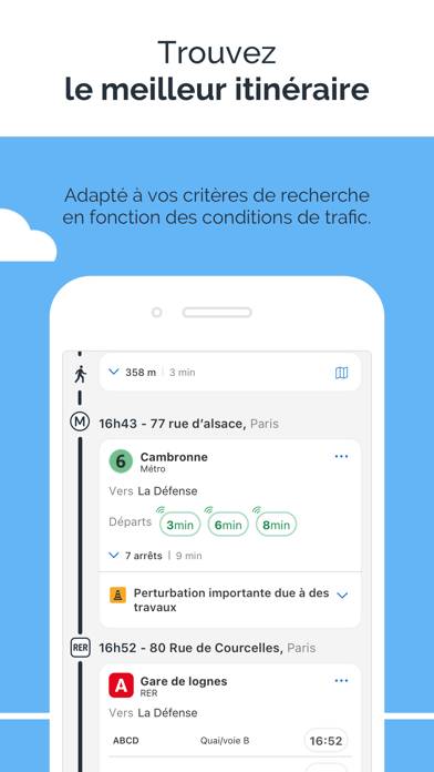 Île-de-France Mobilités Uygulama ekran görüntüsü #4