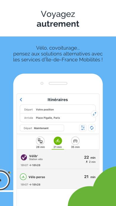 Île-de-France Mobilités Captura de pantalla de la aplicación #6