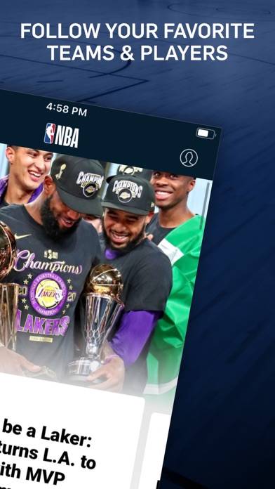 NBA: Live Games & Scores Captura de pantalla de la aplicación #2