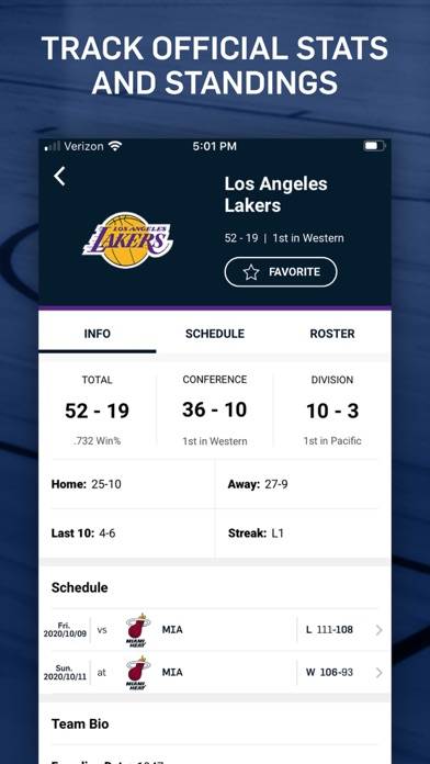 NBA: Live Games & Scores Schermata dell'app #6