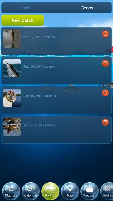 Fishing Deluxe App screenshot