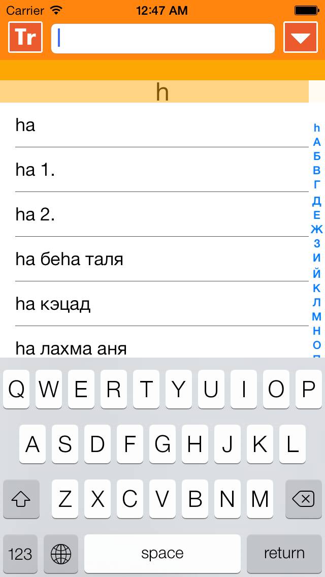 IRIS Hebrew Russian Dictionary App screenshot #4