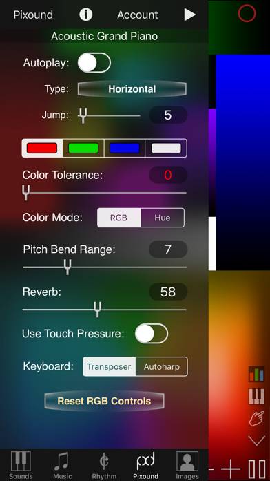 Pixound Schermata dell'app