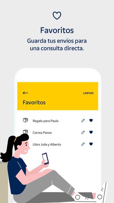 Correos Captura de pantalla de la aplicación #4