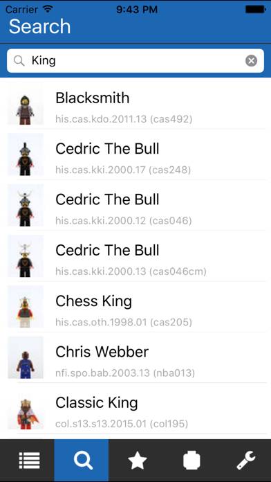Unofficial Minifigure Catalog App-Screenshot #2