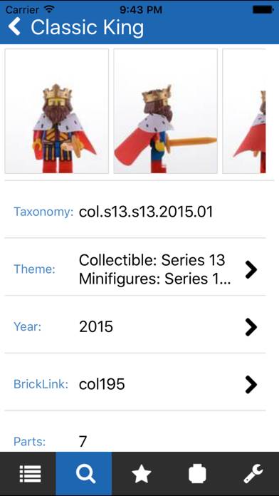 Unofficial Minifigure Catalog Schermata dell'app #3