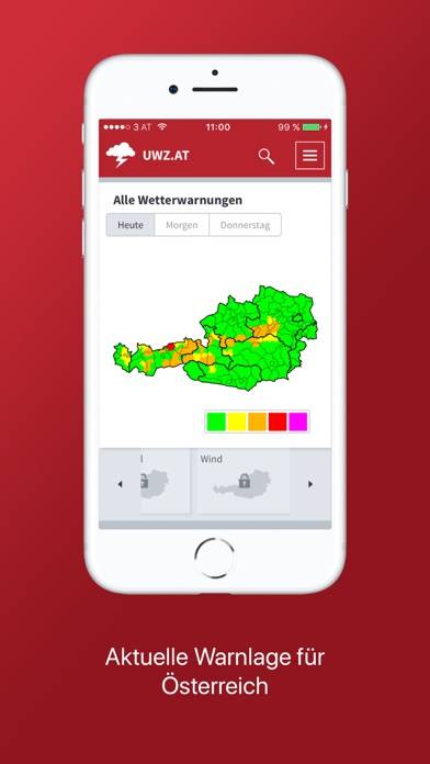 Unwetterzentrale Österreich screenshot