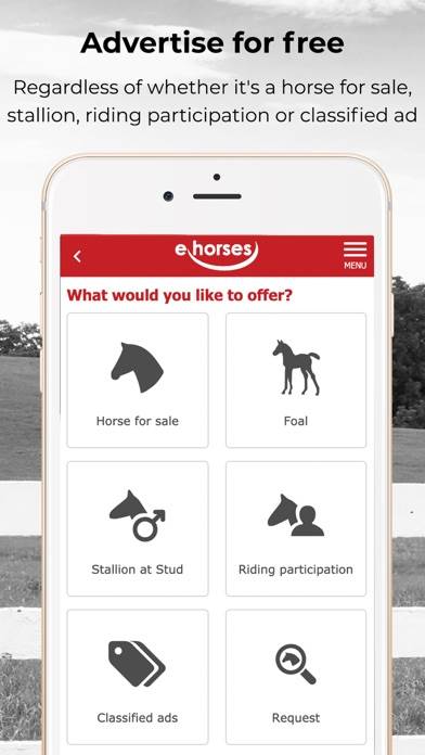 Ehorses App-Screenshot