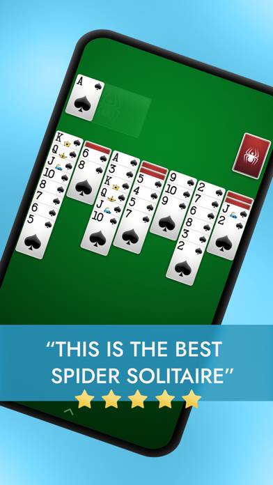 ⋆Spider Solitaire: Card Games App screenshot #1