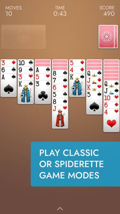 ⋆Spider Solitaire: Card Games Uygulama ekran görüntüsü #5