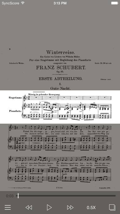 Schubert Winterreise Schermata dell'app #1